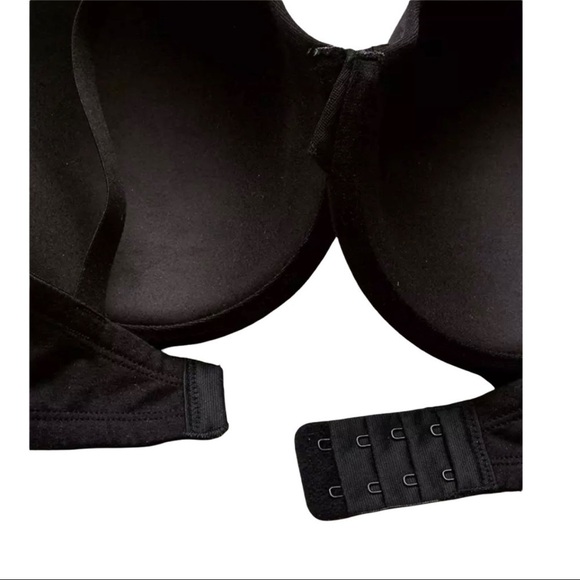 Fruit of the Loom 2 Pack Bra 34 Black Beige Padded Comfort Lounge Everyday Fit - Picture 6 of 7